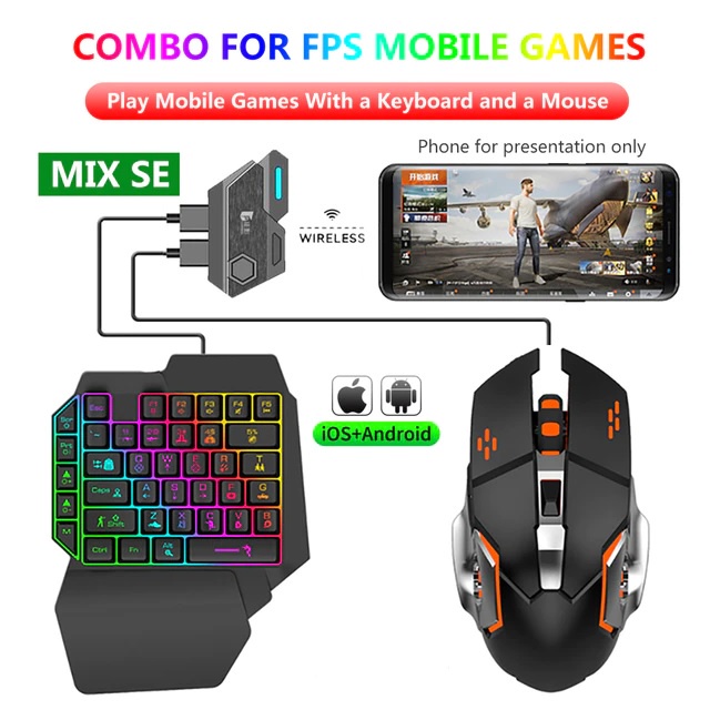 MIX SE - Mouse and Keyboard Game Converter Adapter for Mobile Phones