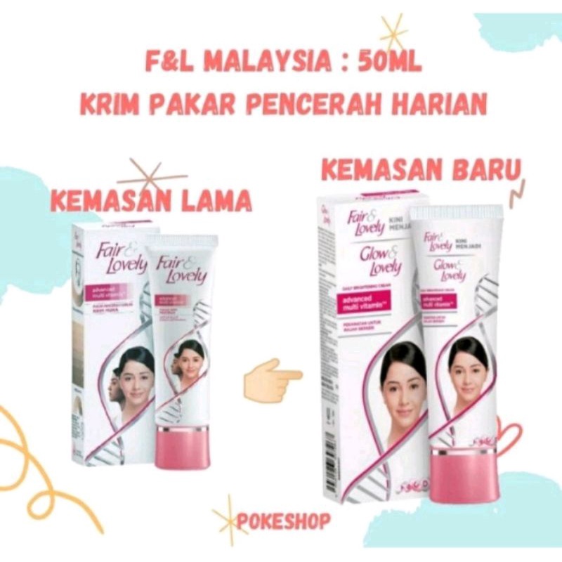 Fair & Lovely Malaysia100% ASLI Import Malaysia 50 gr