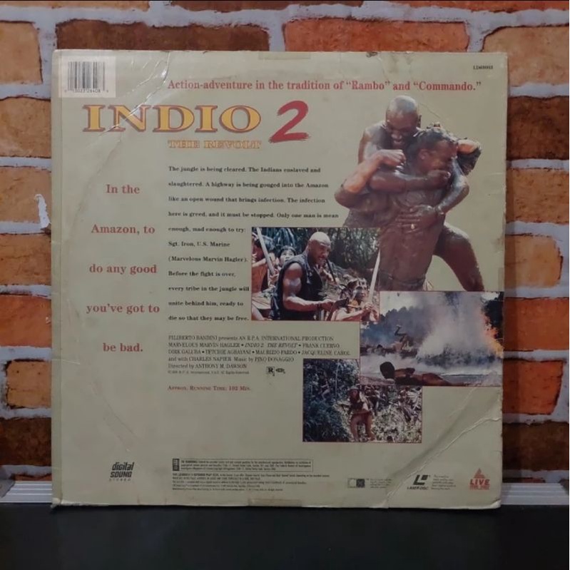 Laserdisc Indio 2 The Revolt