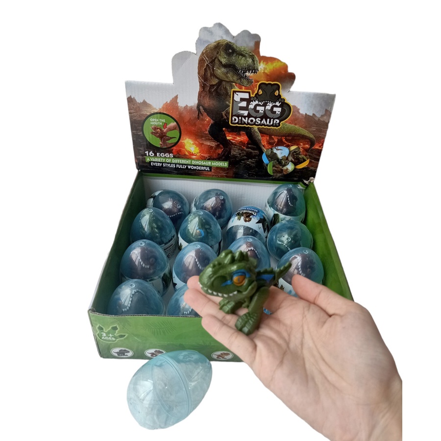 PROMO TERLARIS - Mainan Anak Dinosaur Egg Raptor Dino world figure Telur DINO //mainan edukasi anak //kado mainan anak //mainan murah meriah