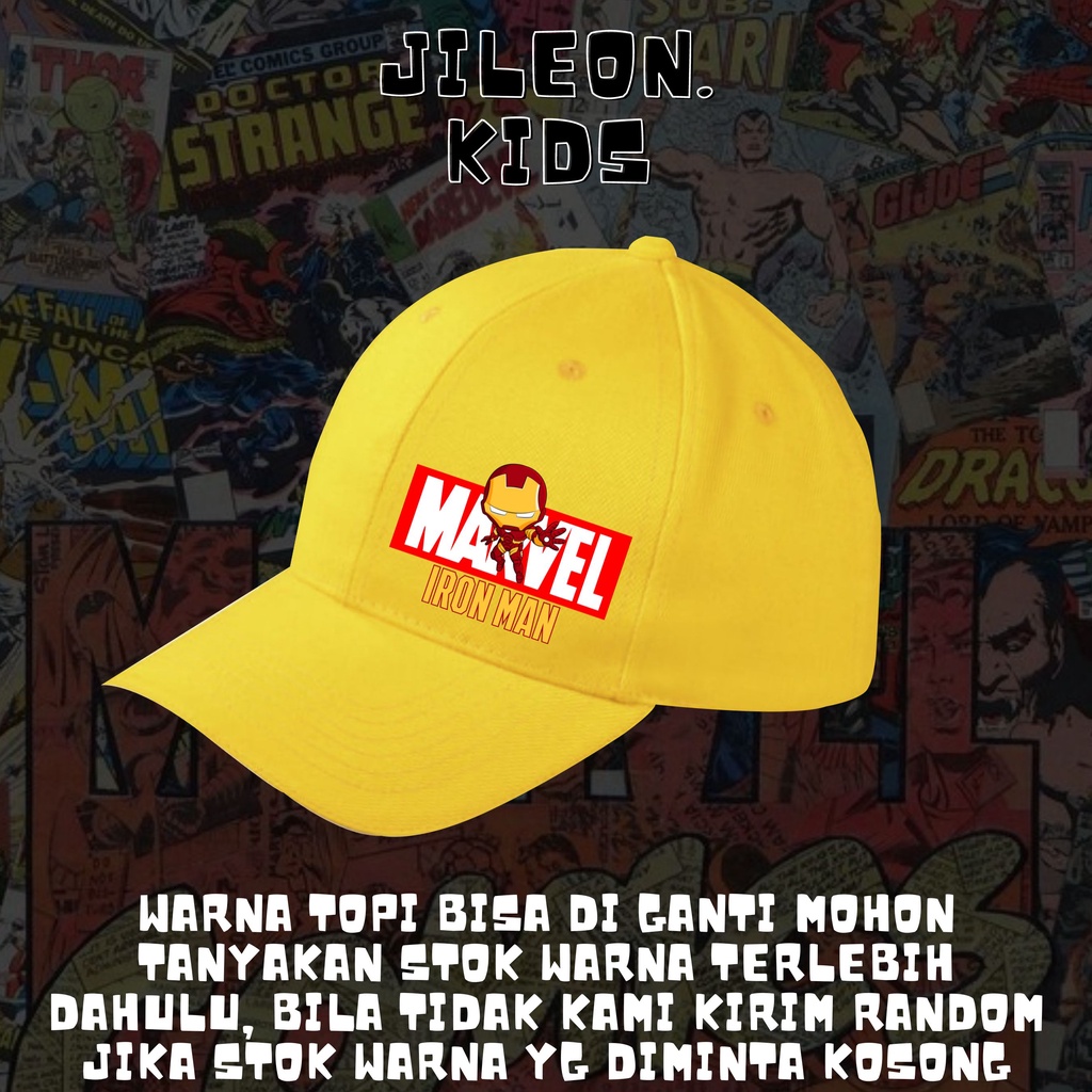 JILEON TOPI ANAK MARVEL SUPERHERO TOPI PREMIUM TEBAL