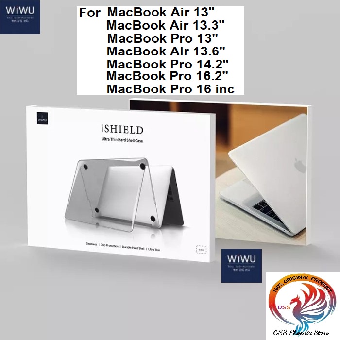 Case MacBook Wiwu Ishield Hard Shell Ultra Thin Case Macbook Air Macbook Pro 2020 2022