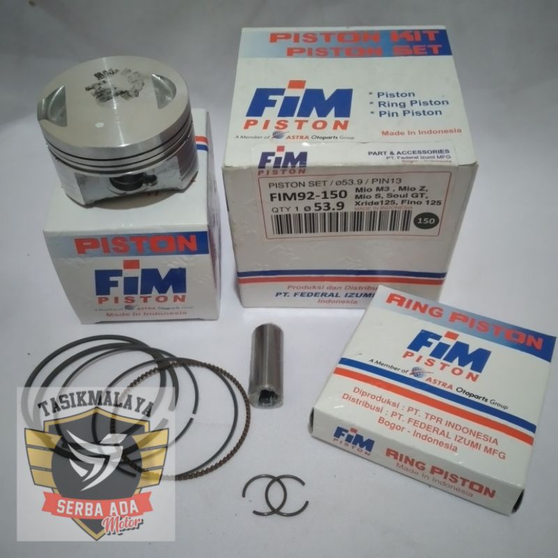 PISTON KIT SEHER KIT FIM92 MIO M3, X-RIDE 125, MIO Z, MIO S, FINO 125