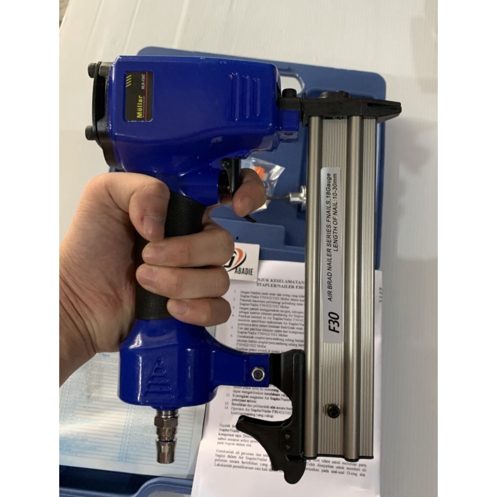 Alat Mesin Paku Staples Tembak Gun Brad Nailers Mollar F30C 10 - 30 mm