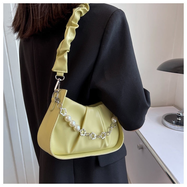 Suhao French niche design cloud bag women s 2022 new fashion lipit underarm bag high-end chain messenger bag