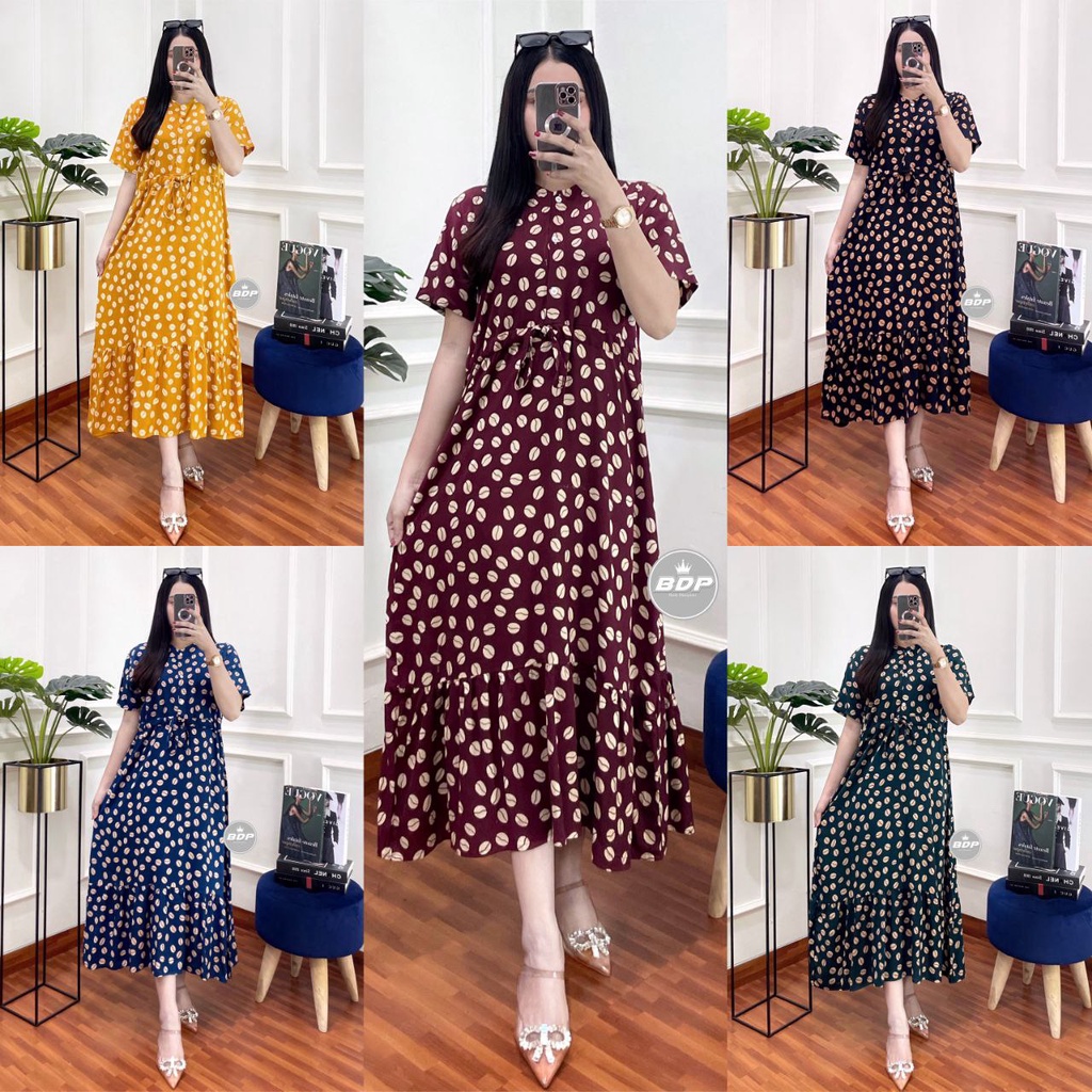 Daster Wanita Rayon Grade A Busui Resleting Depan Baju Tidur Daster Kekinian