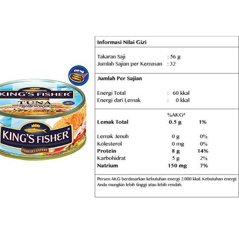 

BISA ✨COD✨ Paket 2 pcs King's Fisher Tuna dalam Air Garam Tuna in Brine Daging Tuna Makanan Kaleng 170 g gas !!
