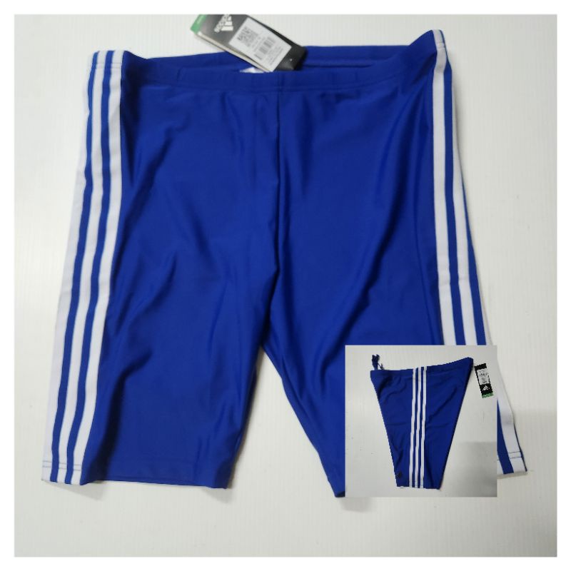 CELANA RENANG PRIA ADIDAS BLUE LIST WHITE ORIGINAL WITH TAG