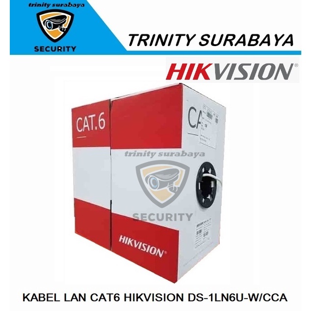 Kabel Lan Cat6 Hikvision DS-1LN6U-W/CCA 305m Trinity