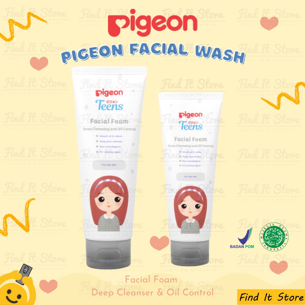 Pigeon Teens Treatment Series | Facial Foam | Moisturizer | Face Powder | BPOM