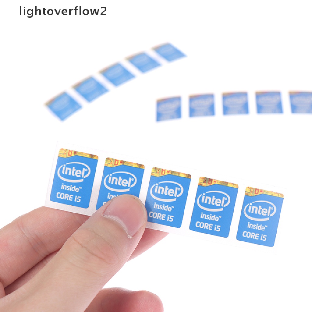 (lightoverflow2) 5pcs Stiker Label 4th Generation Intel Core I3 I5 I7 Untuk Dekorasi Notebook