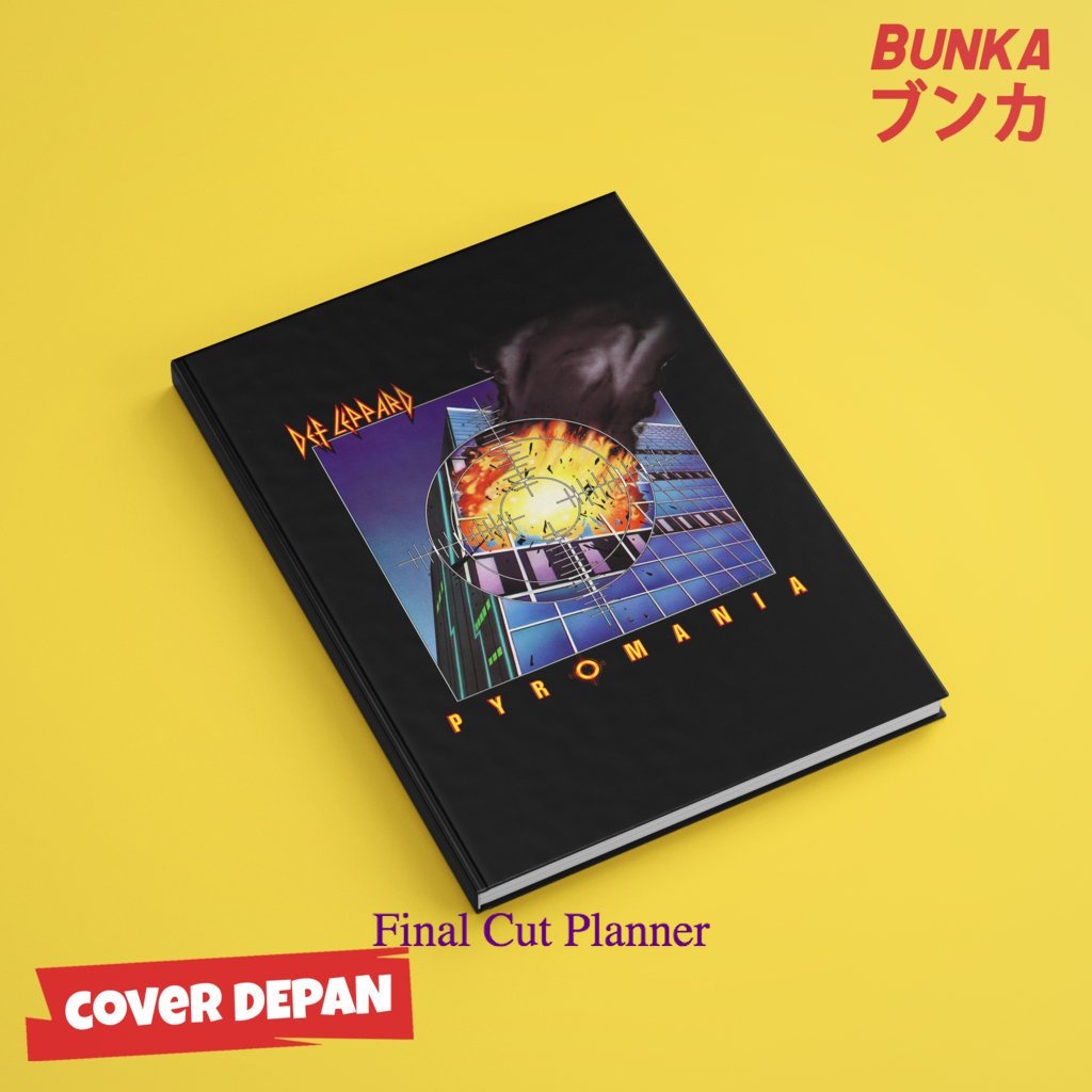 

Notebook Band Deff Leppard Pyromania Hardcover A5 Buku Tulis Catatan Notes Agenda Planner Jurnal planner