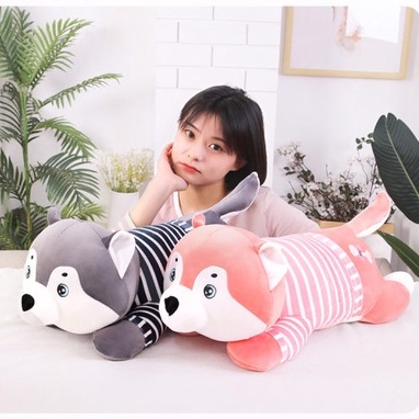 Bantal Selimut Boneka Karakter Husky Lucu Balmut Anak Lembut Lucu Import