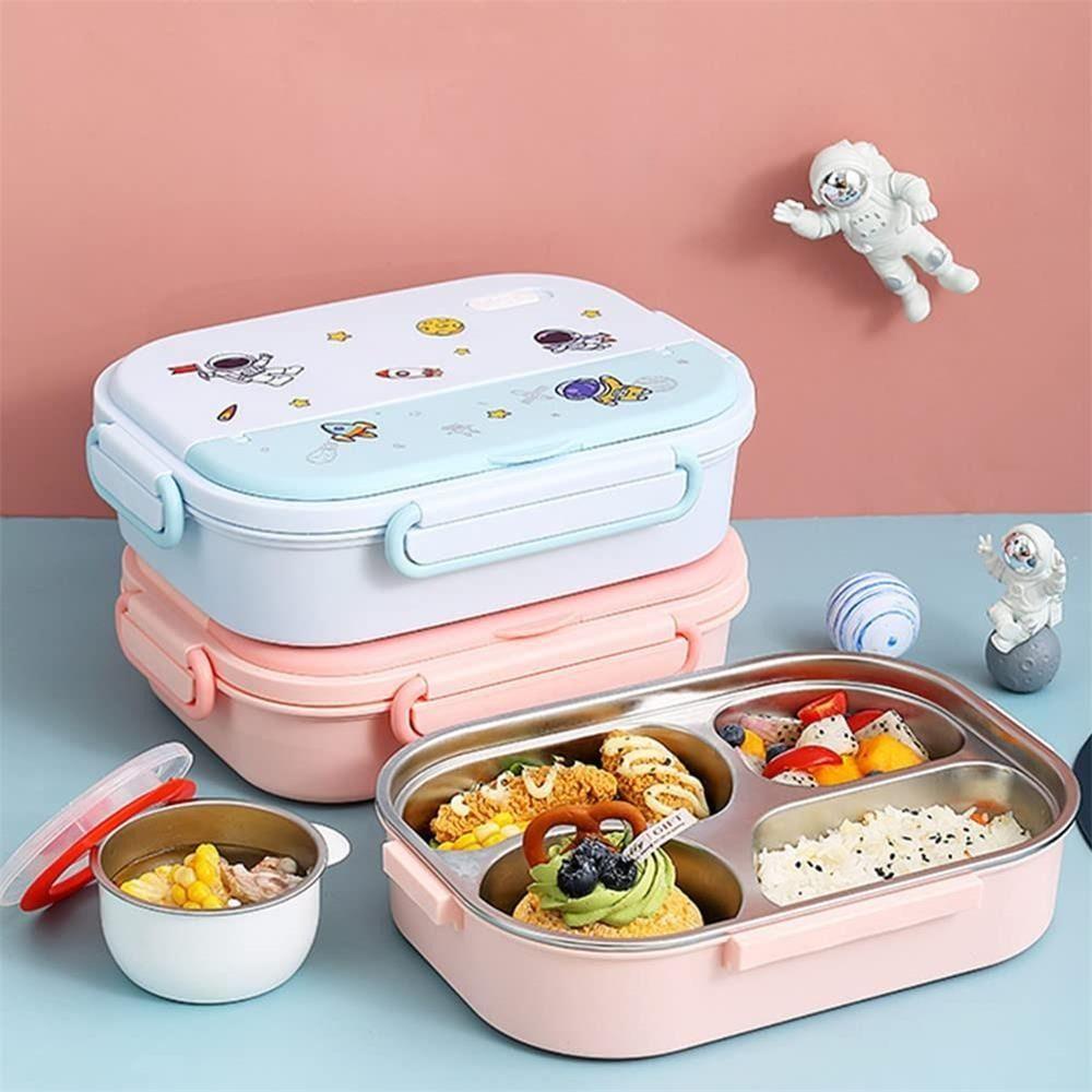 SOLIGHTER Five Grids Lunch Box Plastic Microwave High capacity Bento Box