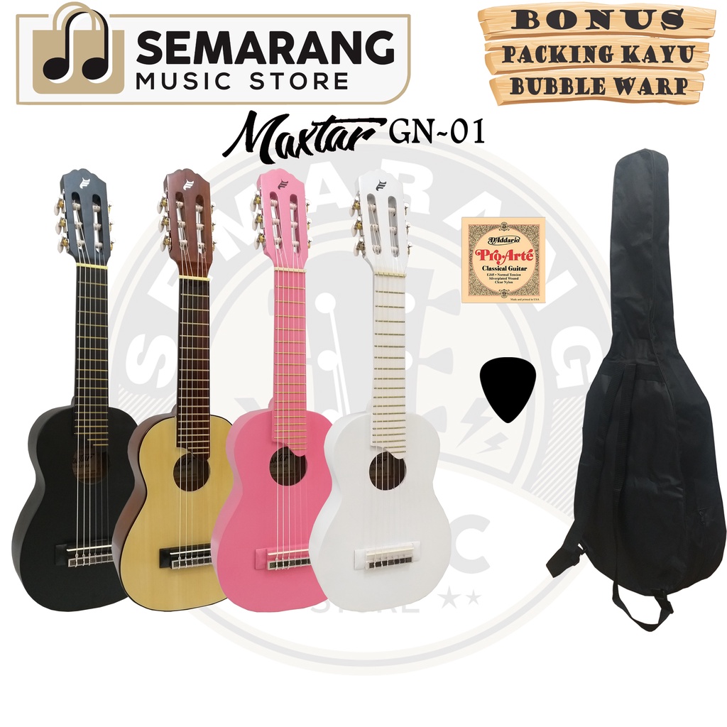 Guitalele Original Maxtar GN-01 / Guitalele Nylon / Gitar Mini / Gitar Travel / Guitalele Original