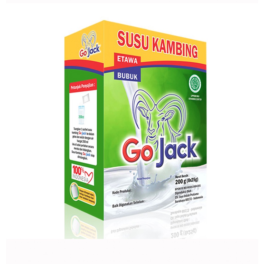 

Susu Bubuk Kambing Etawa Go Jack 200gr - Original
