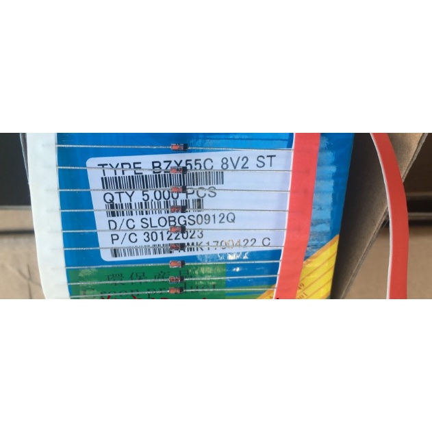 5000pcs BOX BZX55C dioda 1/2W 5.1V 5.6V 6.8V 7.5V 8.2V 0.5W  1 sekotak