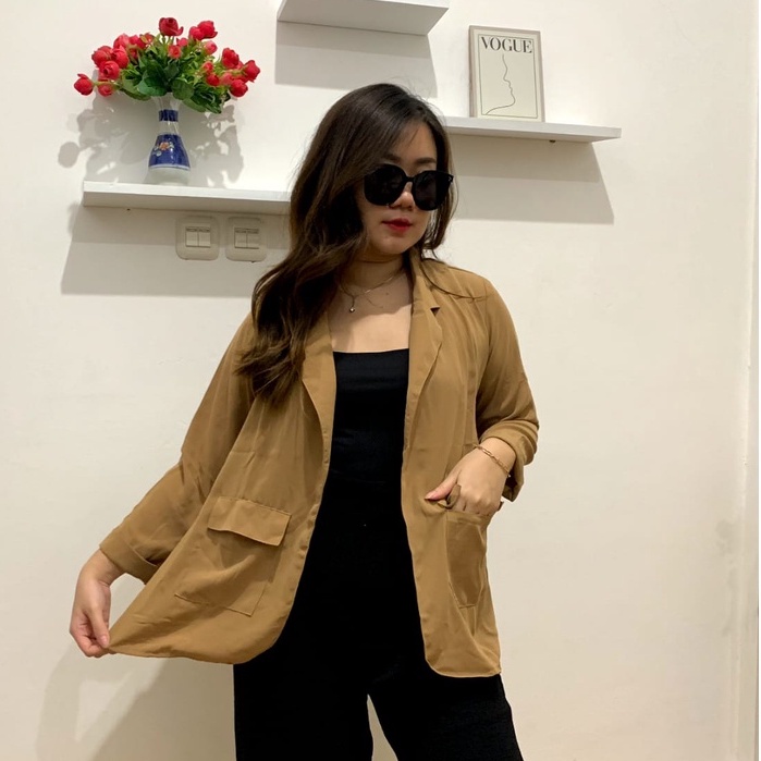 Blazer Kyota / Outer wanita pocket / Blazer wanita