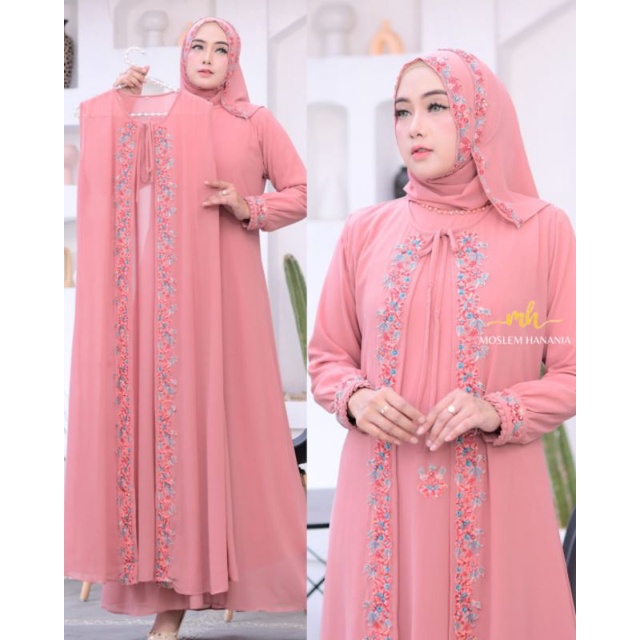 FASHION MUSLIM // NAMIRA DRESS SERIES // BAHAN CERUTY BABYDOLL FULL // Kode RR