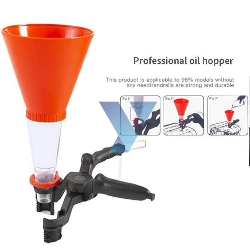 Veconor Set Corong Cairan Kendaraan Oil Funnel With Clamp - E020089 ( Al-Yusi )