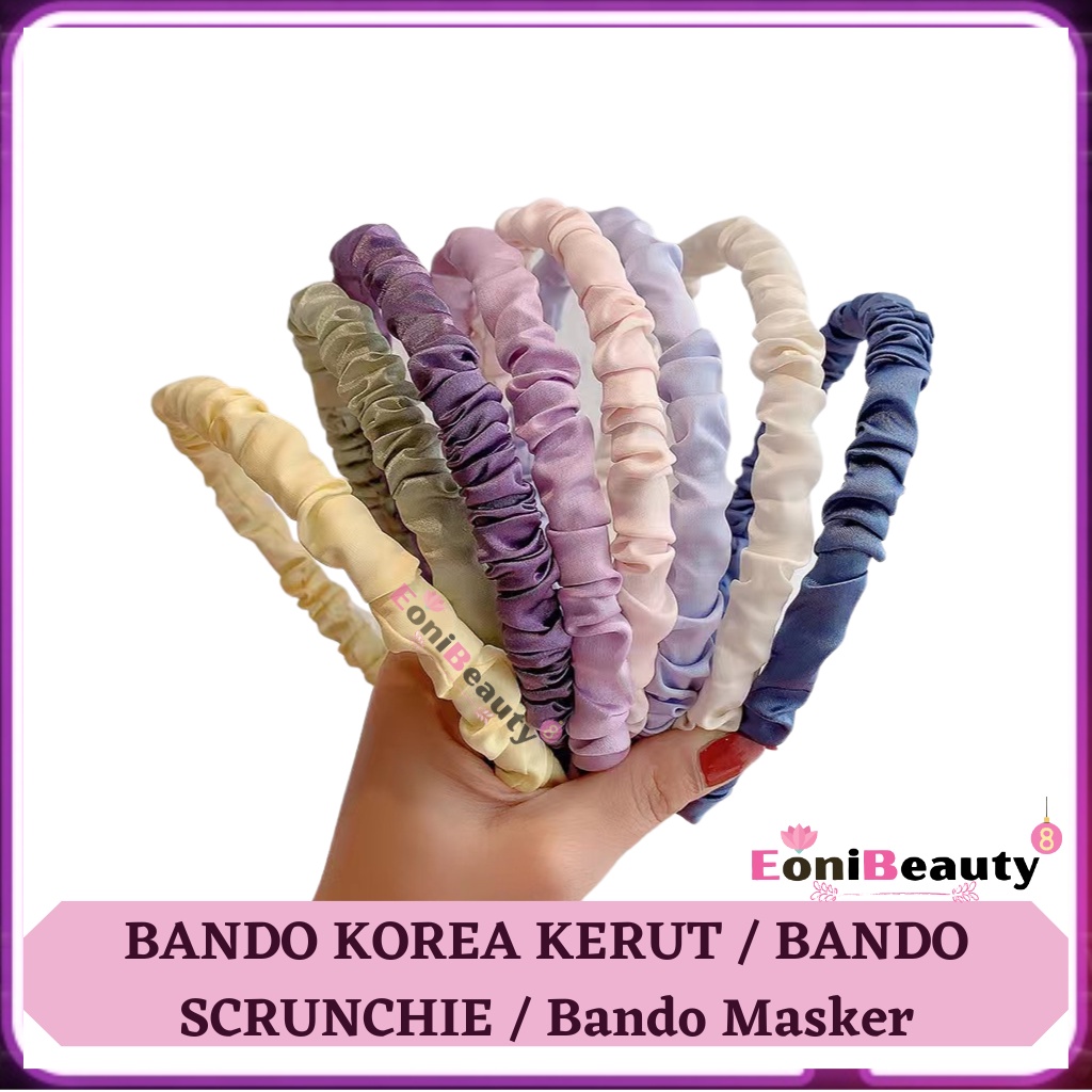 BANDO KOREA KERUT / BANDO SCRUNCHIE / Bando Masker
