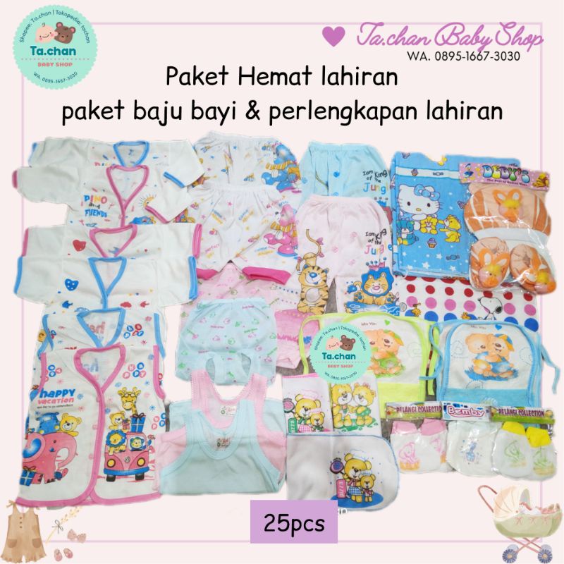 Paket Hemat Lahiran paket baju bayi dan perlengkapan lahiran / paket baju newborn / paket newborn