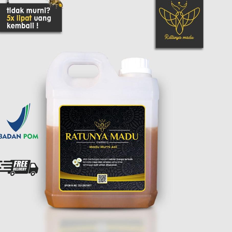 

SALE!!Madu Murni Asli 1Kg Ratunya Madu Mellifera Natural Pure Raw Honey|SQ6