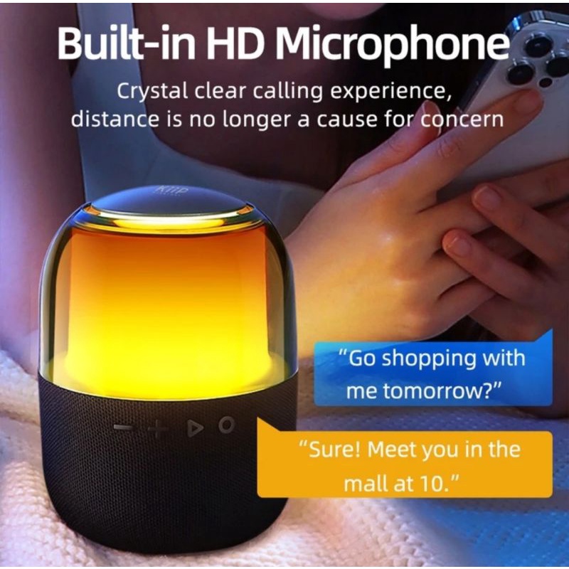 KiiP Wireless Y7 Bluetooth Speaker Portable TWS RGB LED HiFi Sound Original