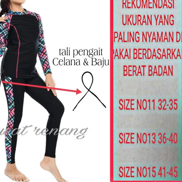 Quality Control✅2-piece baju renang ABG - REMAJA usia 10-15 tahun baju renang baju renang panjang 2-