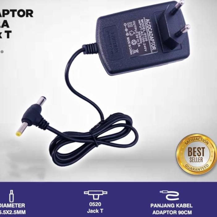 Diskon Adaptor 5V 2A Jack 5.5 x 2.1 mm untuk STB Android TV Box dll Power Supply