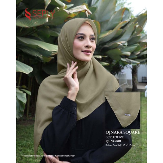 HIJAB SEGIEMPAT POLOS QINARA SQUARE