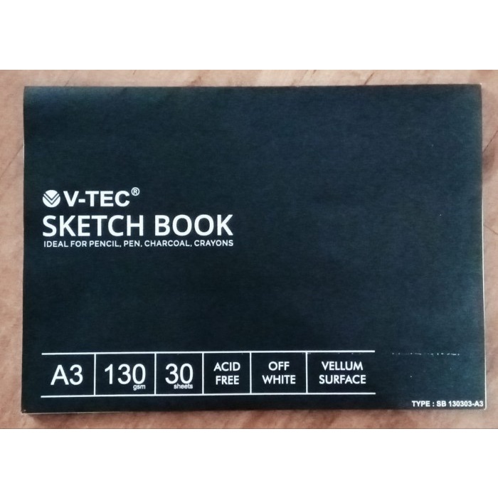 

Bagus Sketch Book V-Tec 130 Gsm Off White Vellum Surface Sb-130301-3 Limited