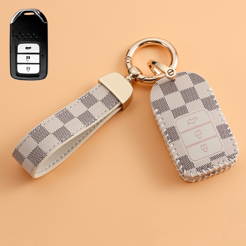 Case Kunci Mobil Keyless Bahan Kulit Untuk Honda CITY JAZZ FIT CIVIC HRV CRV BRV Odyssey