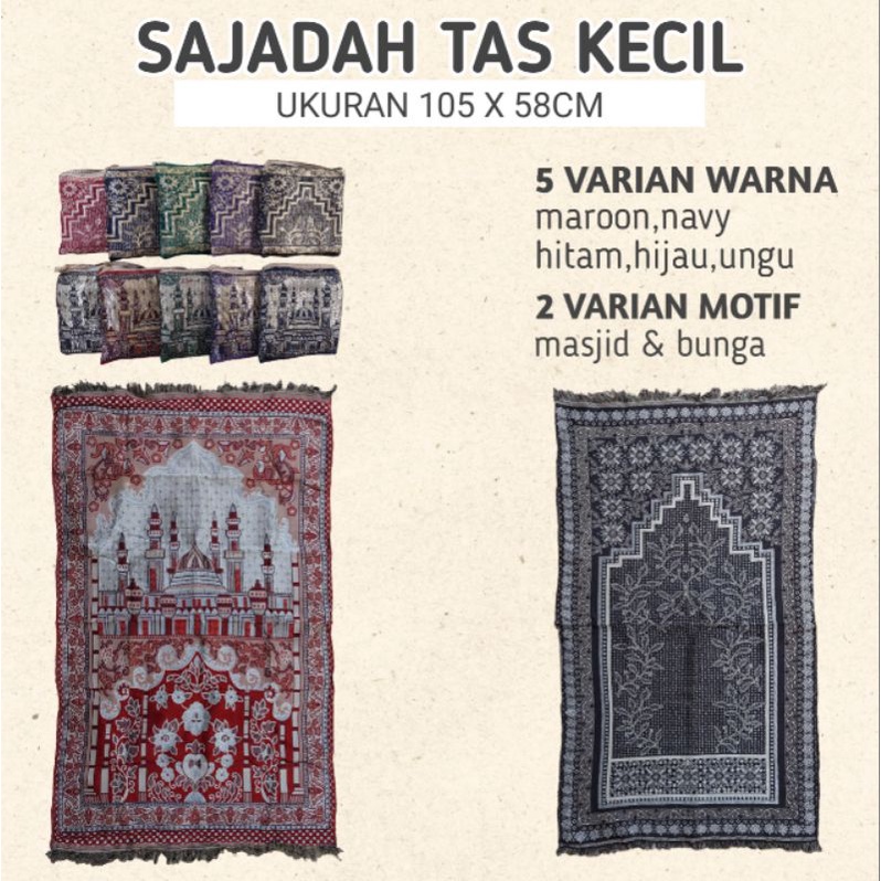 Sajadah Tas Kecil / Sajadah Tas Murah / Sajadah Travel