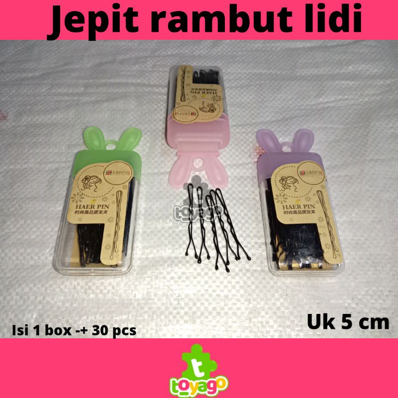 Jepit Lidi/Jepit Rambut Lidi Uk 5,5 cm