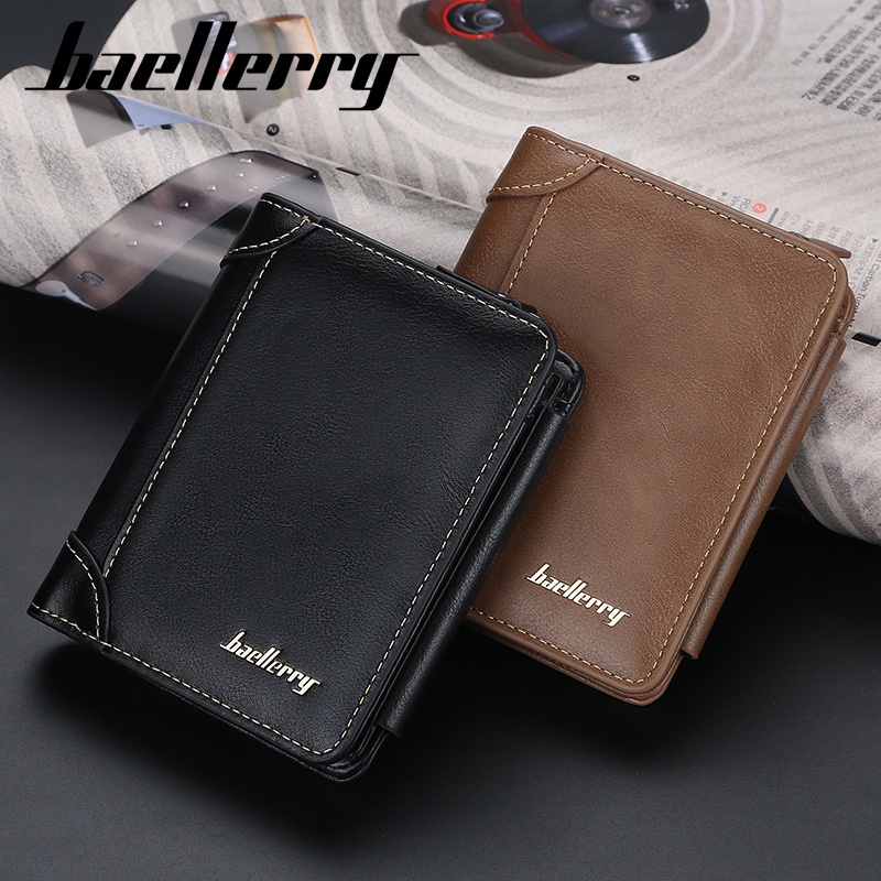 BAELLERRY D9159 Dompet Pria Wanita Bahan Kulit PU Leather Premium WATCHKITE WKOS