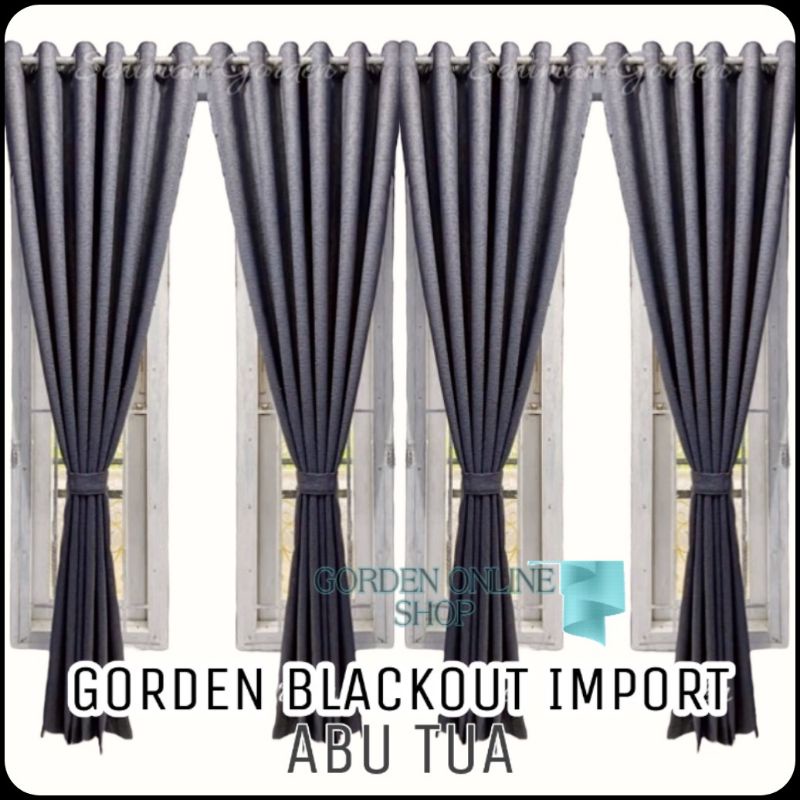 GORDEN Jendela Minimalis Dan Pintu Kamar Gorden Jendela Pendek Premium Blackout Import