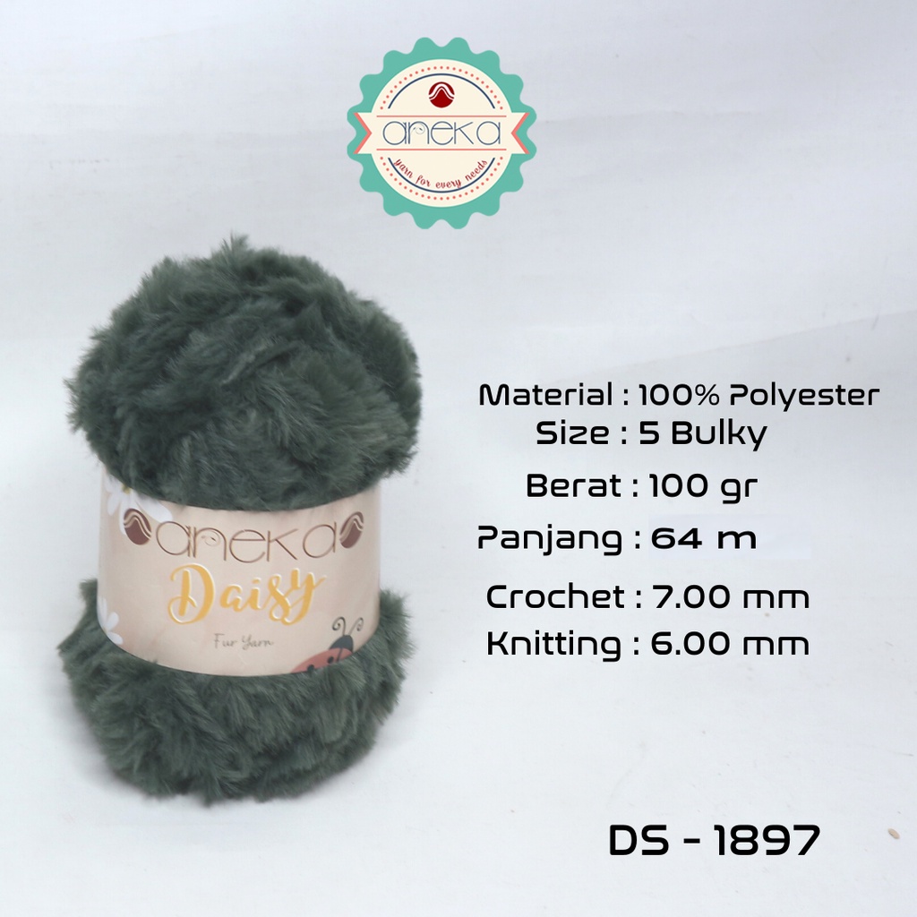 Benang Daisy / Bulu / Faux Fur Yarn - 1897