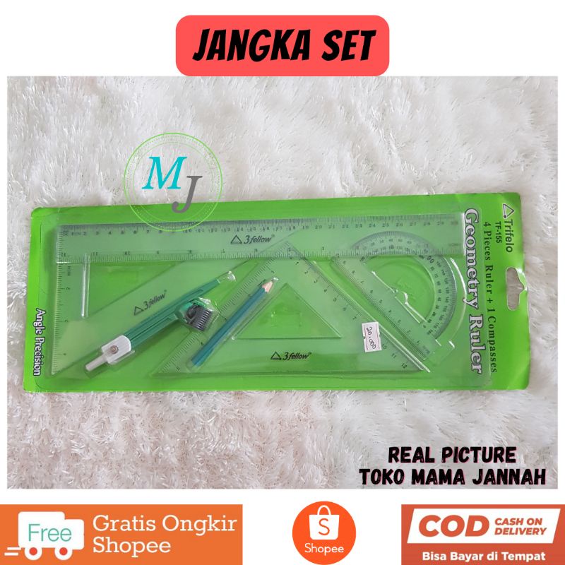 

Jangka Set Penggaris 4 Jangka Pensil