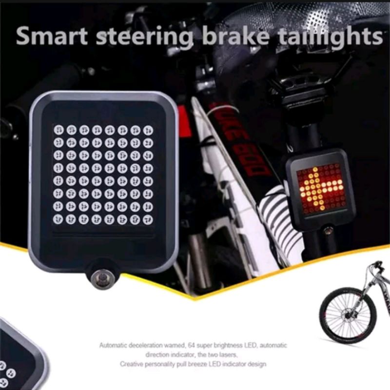 Lampu Belakang Sepeda Led Otomatis