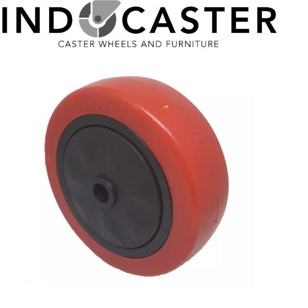 Roda PU Merah RHJ-TW Medium Duty Diameter 4 Inch