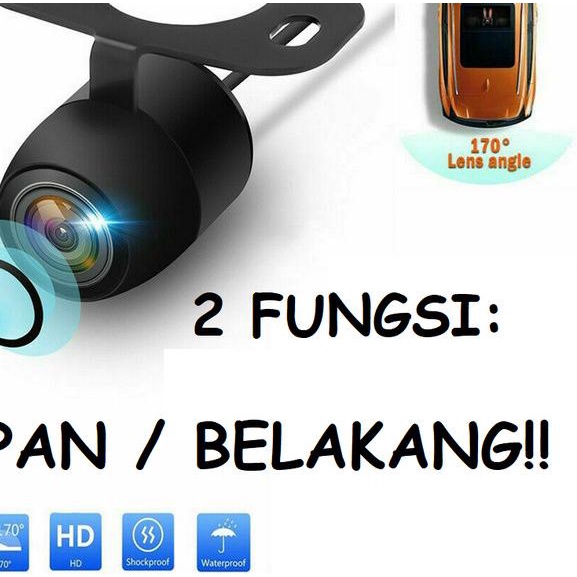 KAMERA MUNDUR MOBIL BULAT UNIVERSAL - CCD DAN INFRARED