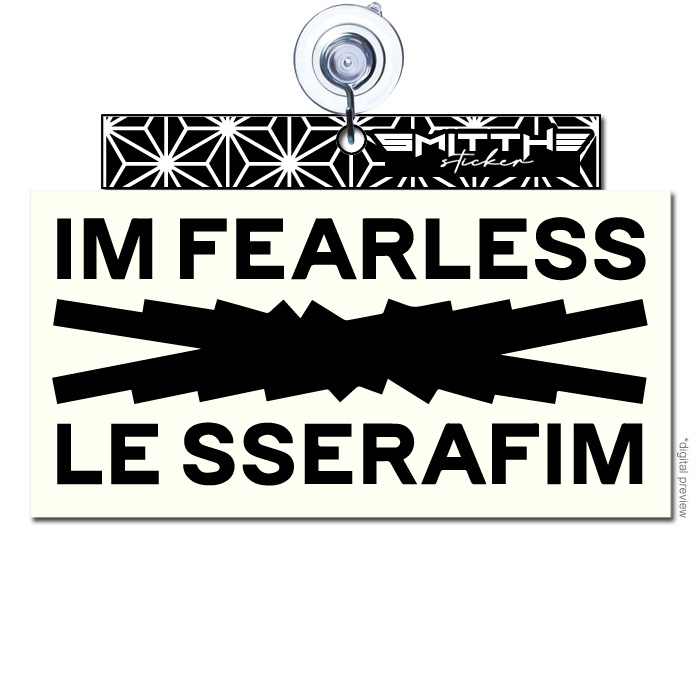 Stiker LE SSERAFIM KPOP lesserafim Cutting Sticker Decal Waterproof aksesoris Mobil Motor