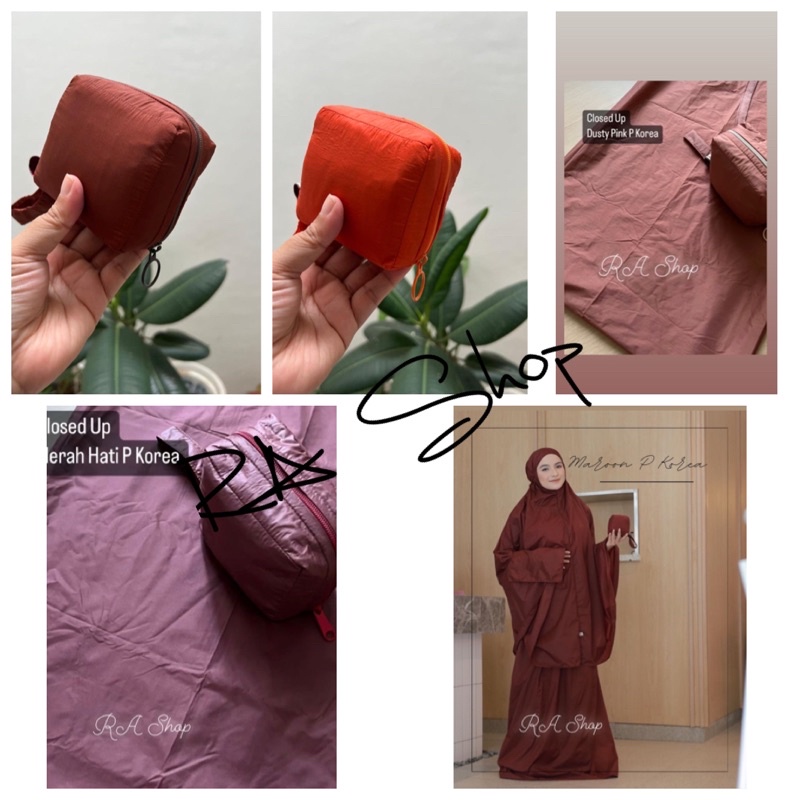 Mukena Mini Genggam Wulz Parasut Korea