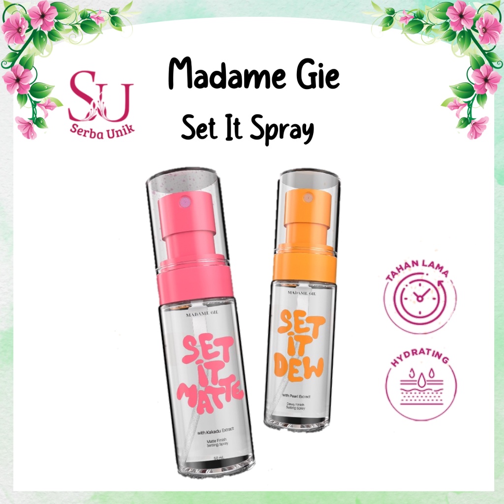 Madame Gie Madame Set It Dew & Set It Matte Setting Spray