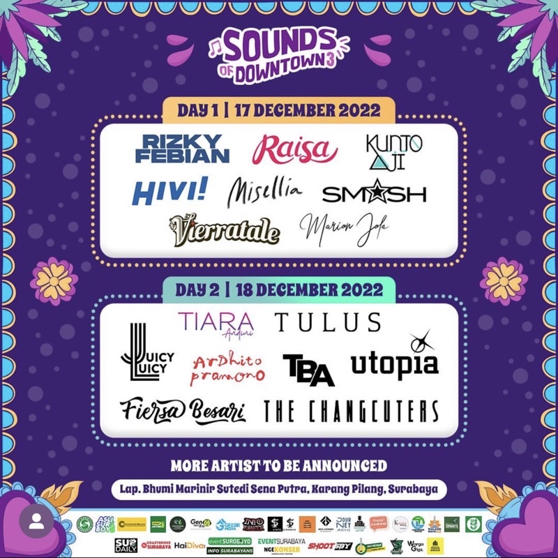 TIKET SOUND OF DOWNTOWN VOL 3 SOD KONSER