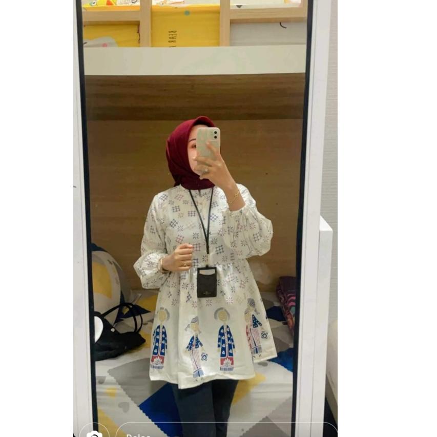 Paling Diminati ATASAN BU TEJO BAJU KERJA WANITA BLOUS BATIK