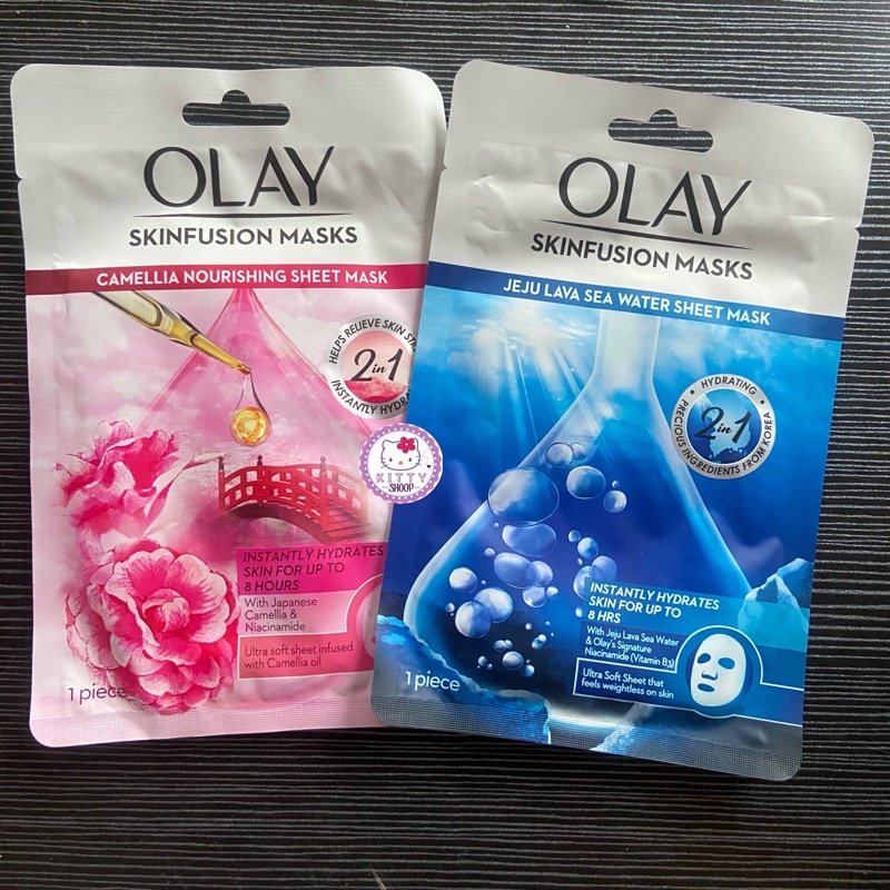 Olay Japanese Camellia Nourishing Masker Wajah Sheet Mask 24g