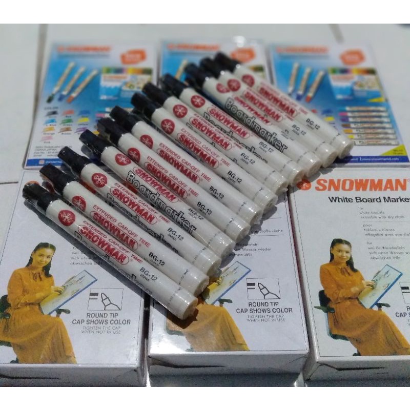 

Spidol Snowman BG-12 white board/ board marker