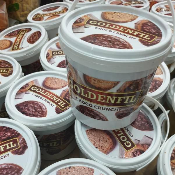 

Model Terkini.. Goldenfil Chocolate Crunchy 1KG selai cokelat, coklat crispy RMN